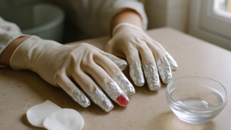 Comment enlever vernis semi permanent (méthode douce)