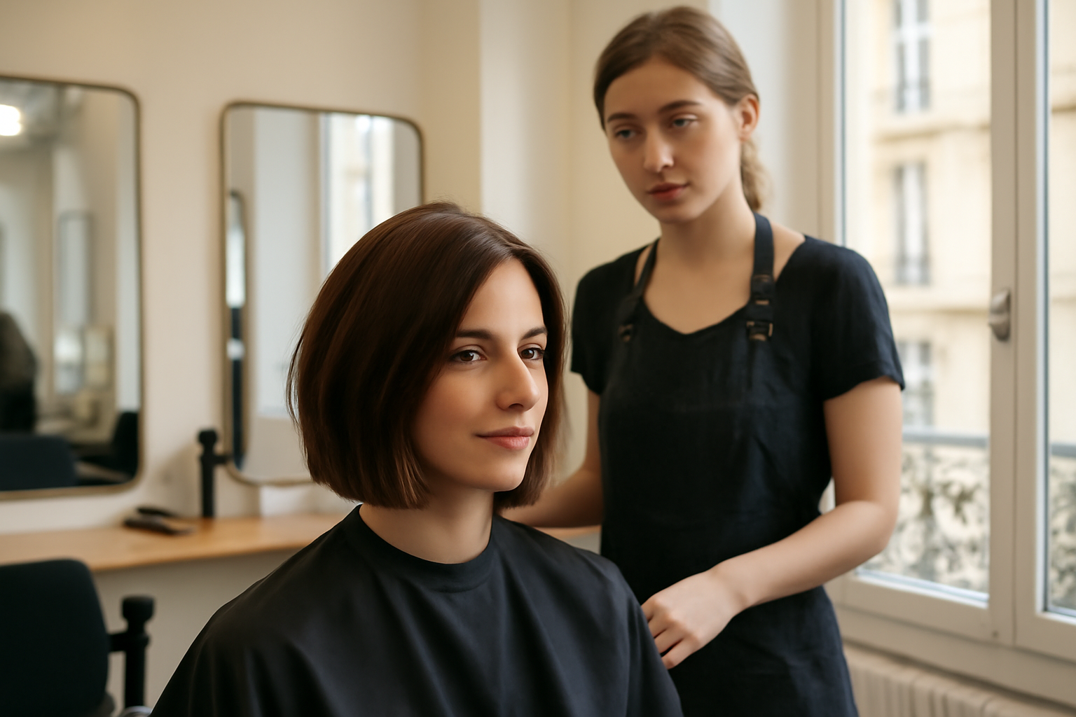 Long bob coiffure 2026 avec dégradé naturel et raie légèrement de côté