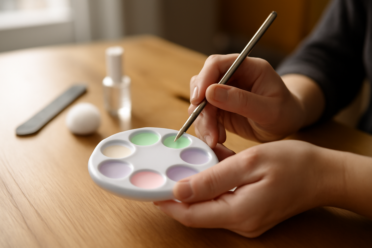 nail art facile : 15 idées simples à faire chez soi, mains avec vernis et stickers nail art