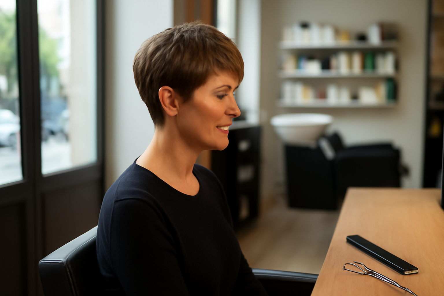 Effilé femme : coupe dégradée qui affine la silhouette