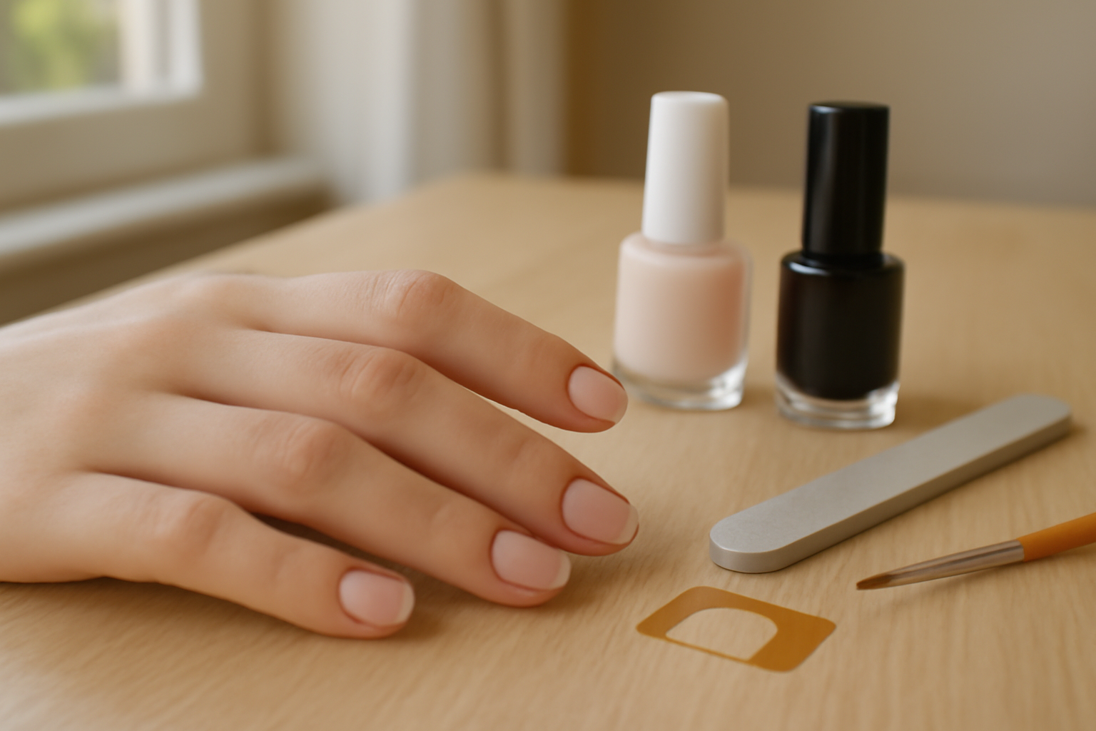 French nails short : micro French ivoire sur ongles courts, rendu chic et discret