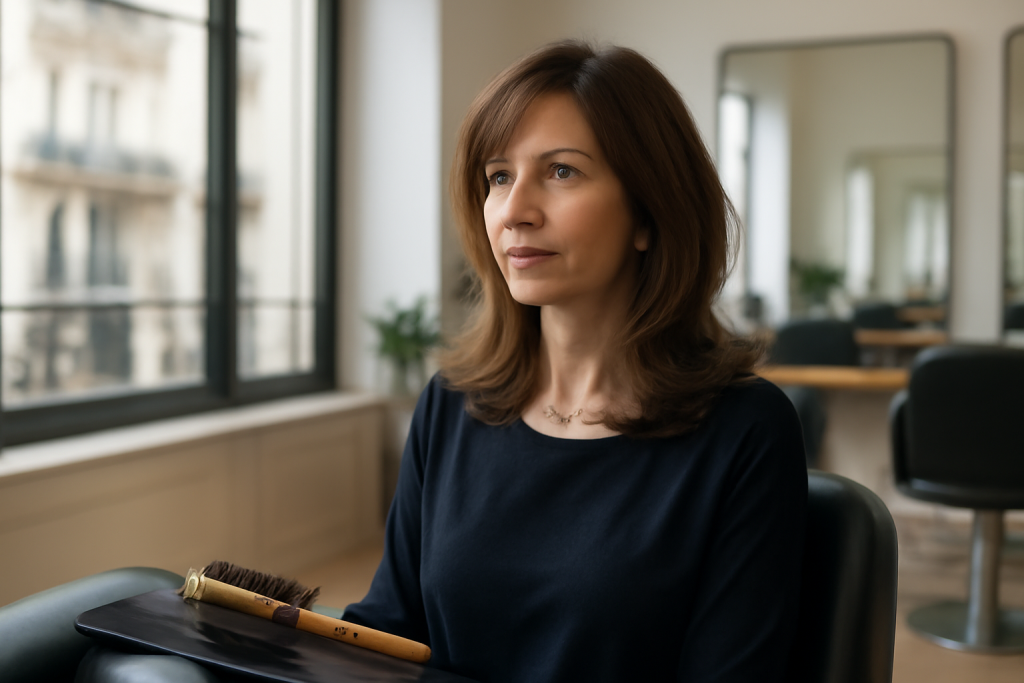 Mi long dégradé : coupe chic et facile