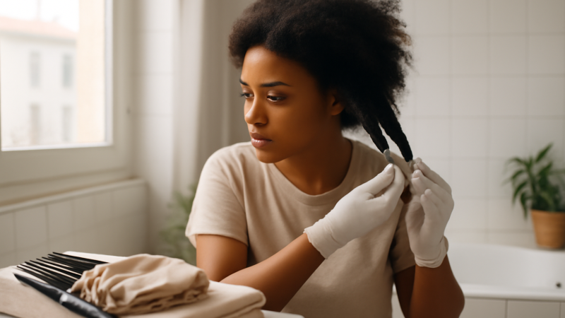 Cheveux crepu : routine de soin réussie