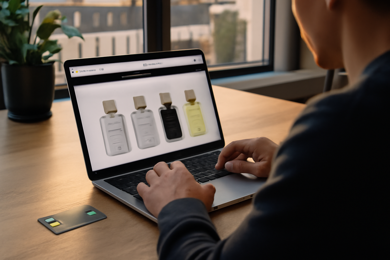 Boutique officielle EX NIHILO Paris sur écran avec code de sécurité et mentions légales