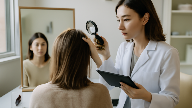 Chute de cheveux femme : causes & quoi faire