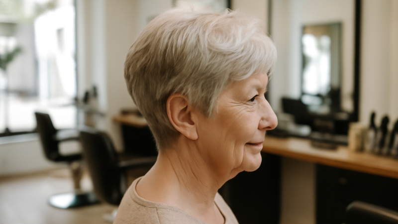 Coiffure femme 70 ans cheveux fins : volume