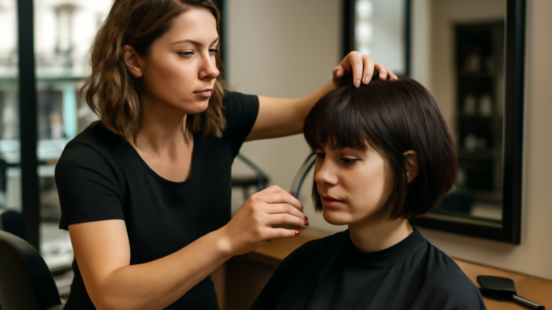 Coupe carré frange effilée : guide pratique