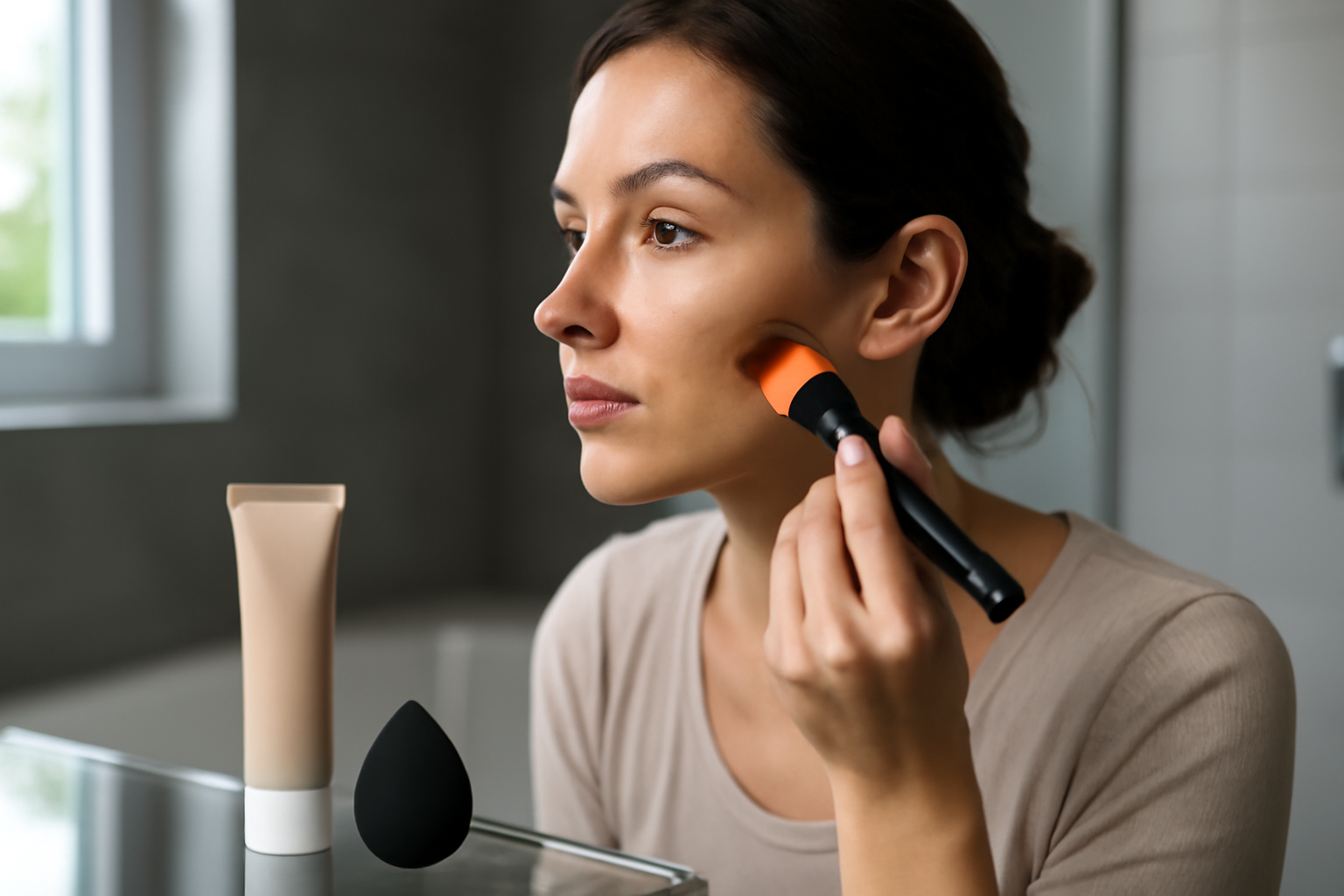 it makeup cc cream sur peau au rendu unifié, lumière naturelle