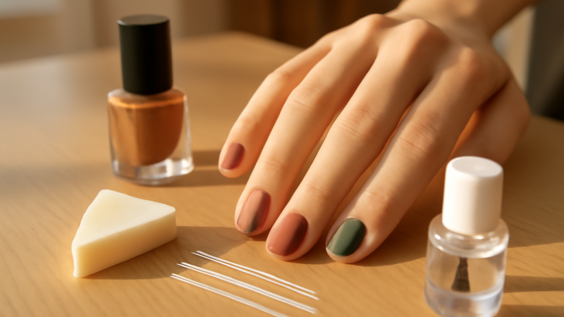 Nail art automne 2025 : idées couleurs & motifs